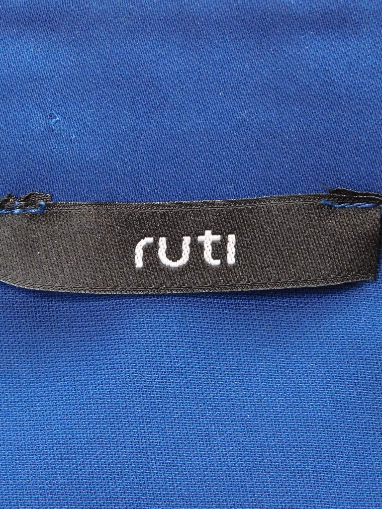 Ruti Handkerchief Zipper Blouse | Dark Royal Cobalt Blue | Euc | 4 / Small — image 6 of 8